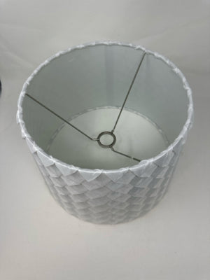Round White Fabric Lamp Shade