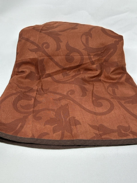 Round Brown Tablecloth