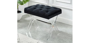 IF 6420 Velvet & Acrylic Bench Available 3-Colours [NEW]