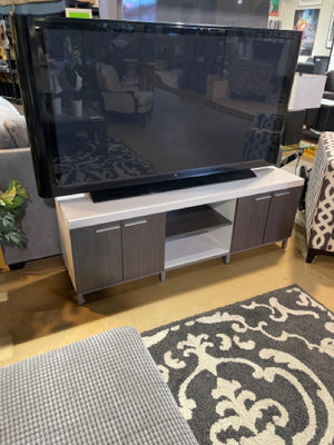 MS I-2591 TV STAND 60" WHITE/GREY [NEW]