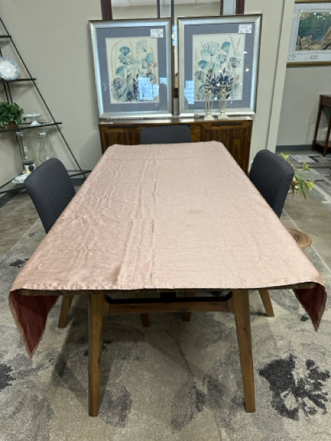 54" x 71" Rose Gold Tablecloth