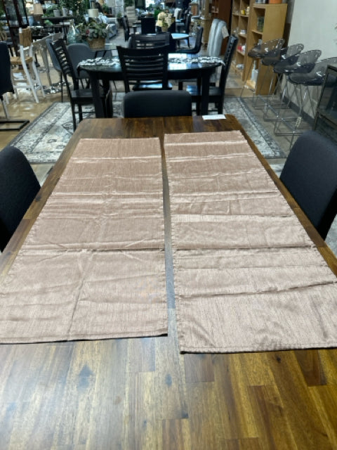Pair of 15" x 50" Rose Gold Table Runners