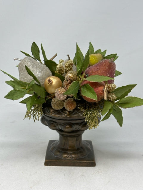 Decorative Xmas Frosted Floral in Urn