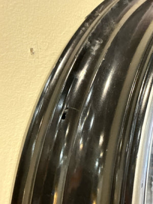 Black & Silver Plastic Wall Clock