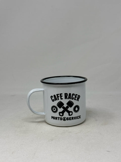 White Enamel "Cafe Racer" Mug [MHF]