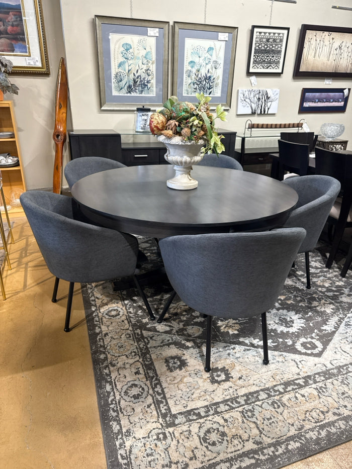 Set of 5 Fabric Dining Chairs