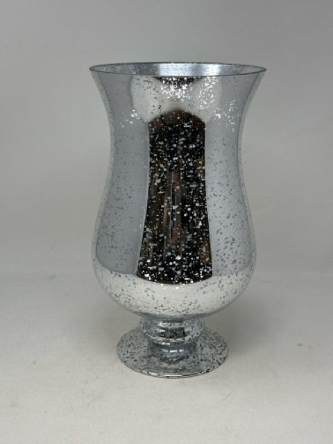 Silver Footed Decorative Vase