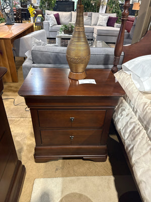 Pair of West Bros Solid Wood 3 Drawer Night Stands