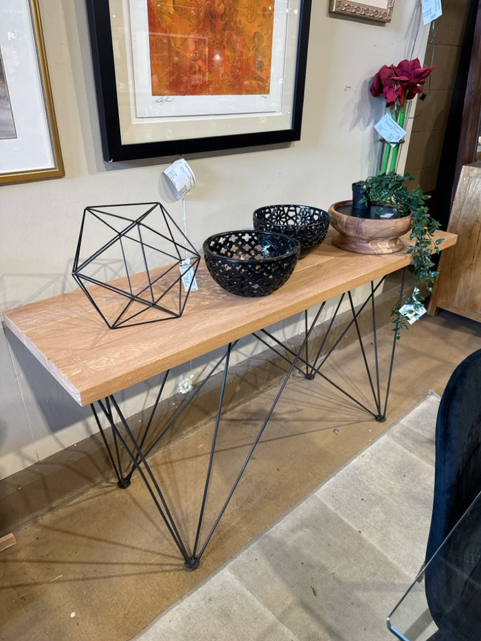 Wood & Metal Console Table [MHF]