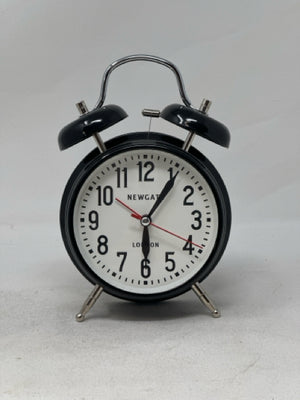 Newgate Iconic Twin Bell Glossy Black Alarm Clock  [MHF]