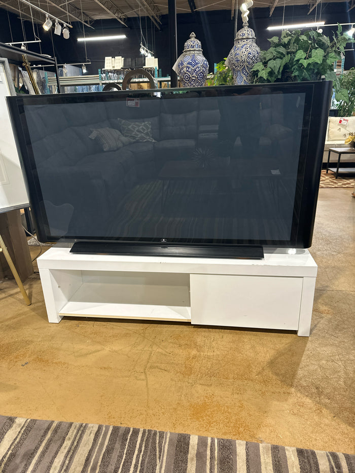 White 1 Door T.V Stand [MHF]