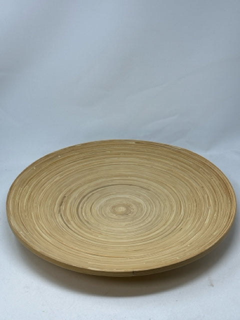 Large Decorative Round Bamboo Bowl