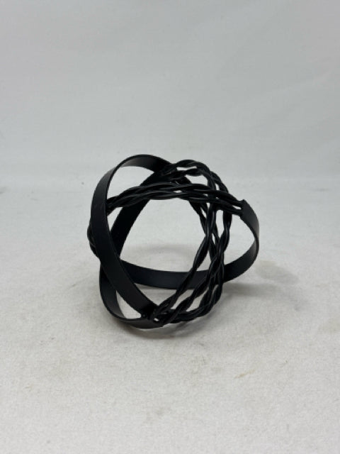 Black Metal Sphere Table Decor