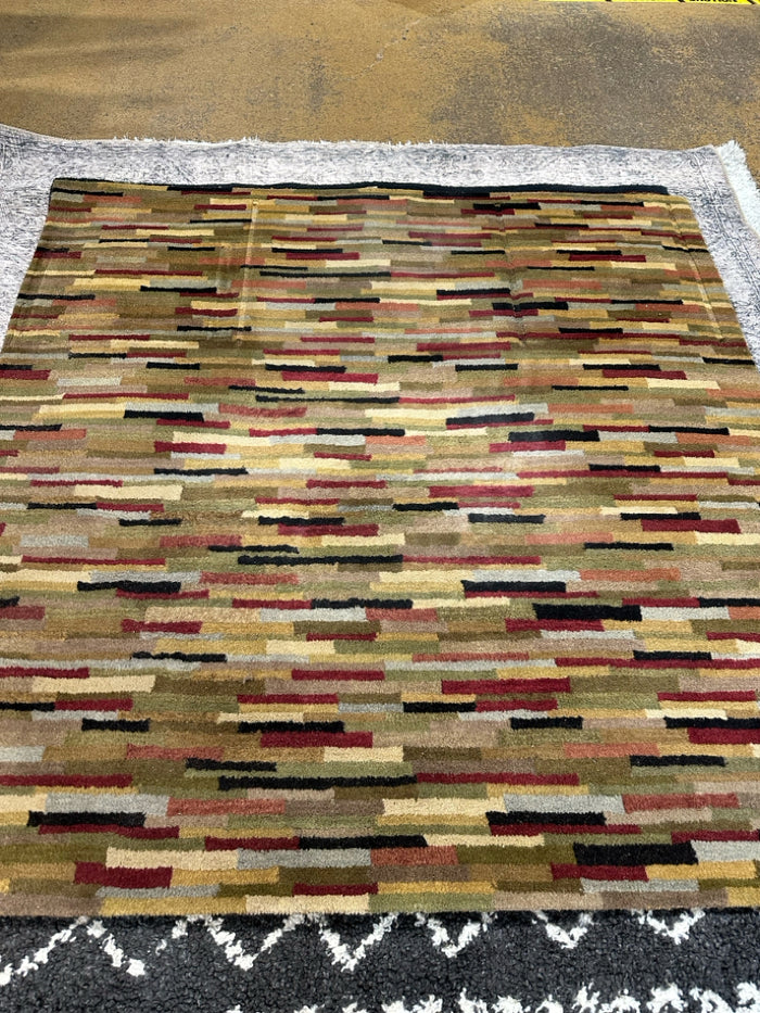 6' x 6' Multi Coloured Carpet