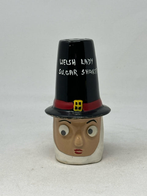 Vintage Welsh Lady Sugar Shaker