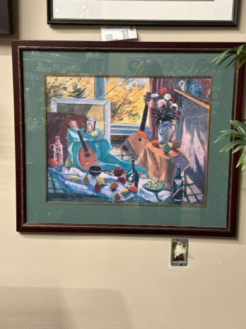 Framed Still Life by Henri Masson Wall Art