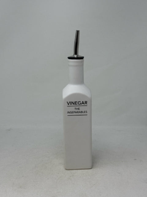 Bouclair White Ceramic Vinegar Dispenser [MHF]