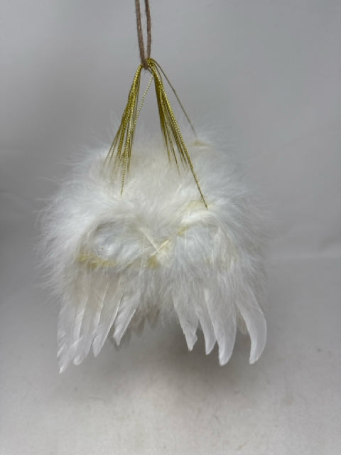 17 White Feather Angel Wing Tree Ornaments