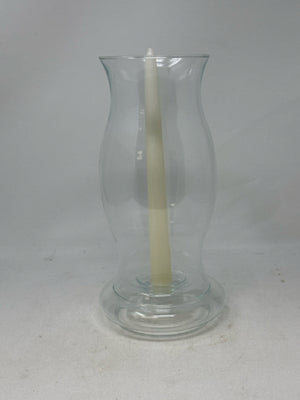 2 Piece Glass Hurricane Candle Lamp