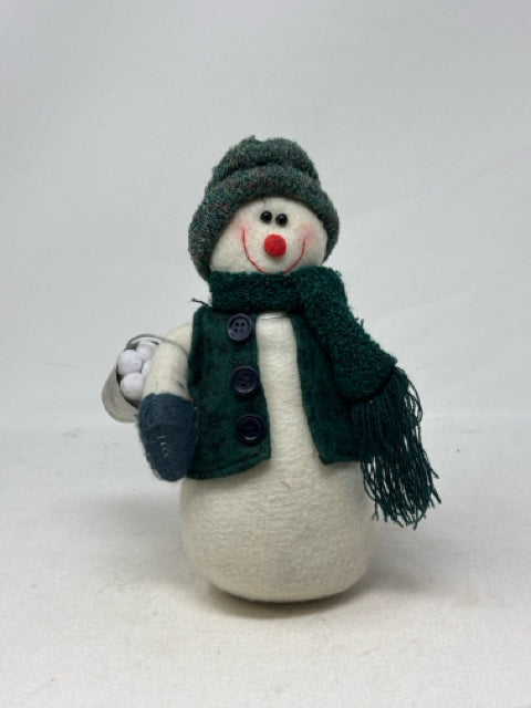 Stuffed Snowman Table Decor