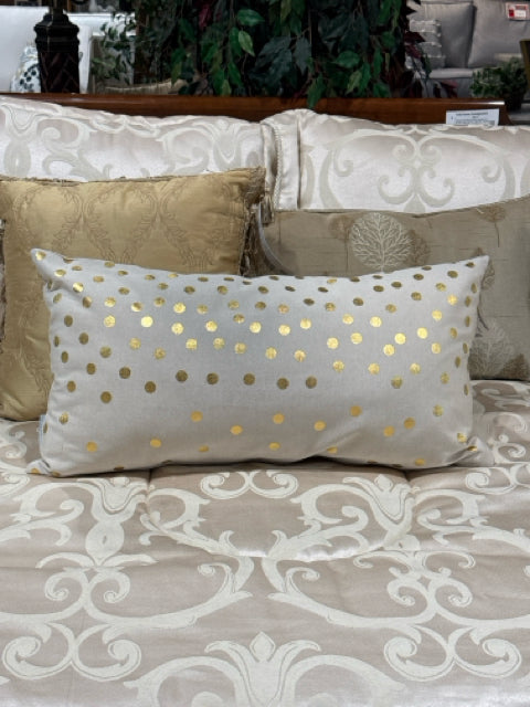 Beige with Gold Dots Body Pillow [MHF]