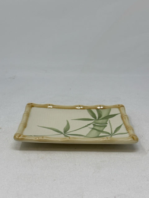 Ceramic Soap Dish Bamboo Design