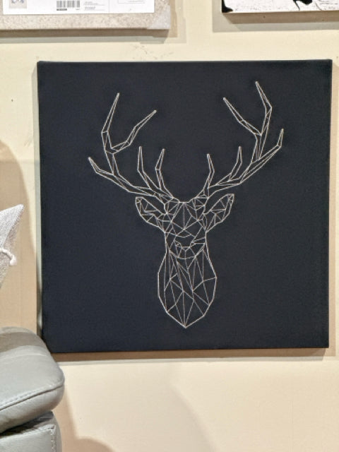 Square Ikea Pjatteryd Fabric Geometric Deer Wall Art