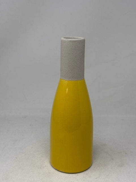 Bouclair Yellow Ceramic Vase [MHF]