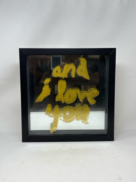 Square Black Framed Mirror Wall Art [MHF]