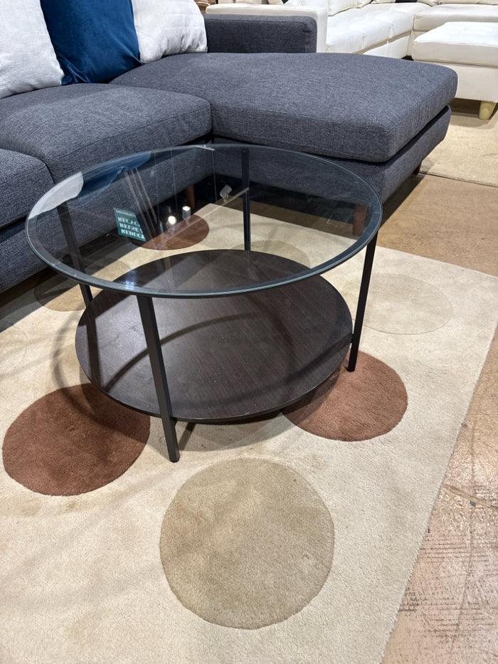 Round Glass Top Coffee Table
