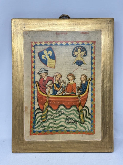 Vintage Medieval Wall Art from the Codex Manesse