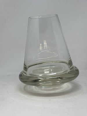 Heavy Glass Rounded Bottom Vase