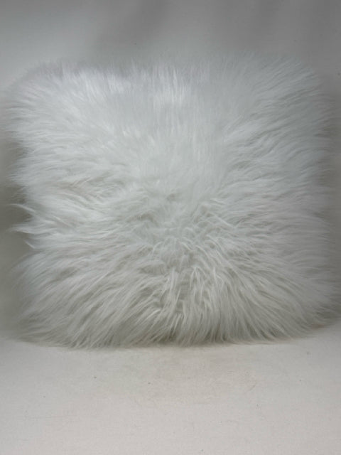 White Faux Fur Pillow [MHF]