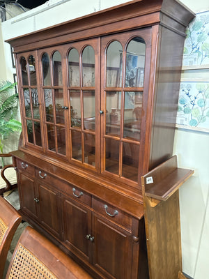 Gibbard Solid Cherry 11 Piece Dining Table & 6 Chairs With Buffet/Hutch