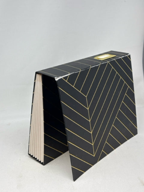 Decorative Black & Gold File Binder [MHF]