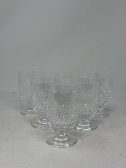 4"  Waterford Crystal "Colleen" Pattern Appertif Glasses Set of 6