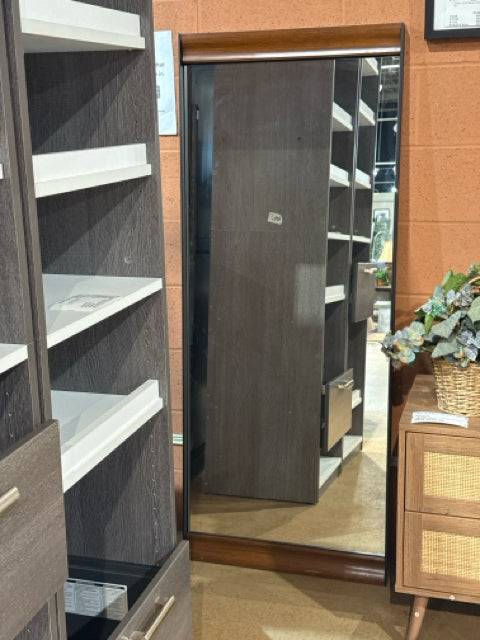Renwil Wood Top/Bottom Metal Sides Framed Full Length Floor Mirror [MHF]
