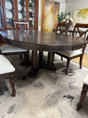 Round Wood Dining Table With Leaf