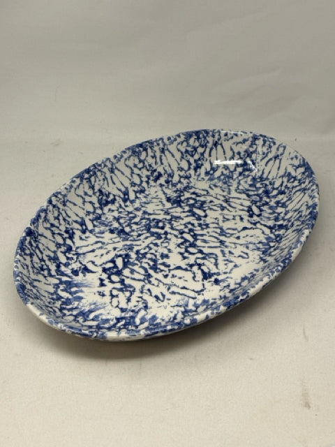 Leopoldo Piezi Vintage Spatterware Crockery Serving Dish