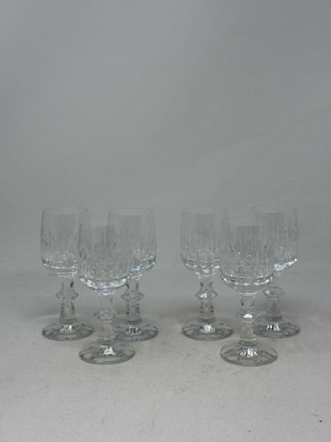 Set of 6 Crystal Aperitif Glasses