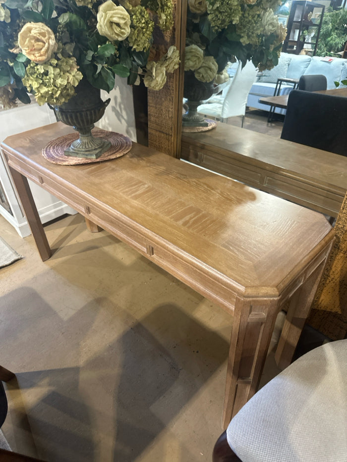 Wood Veneer Console Table