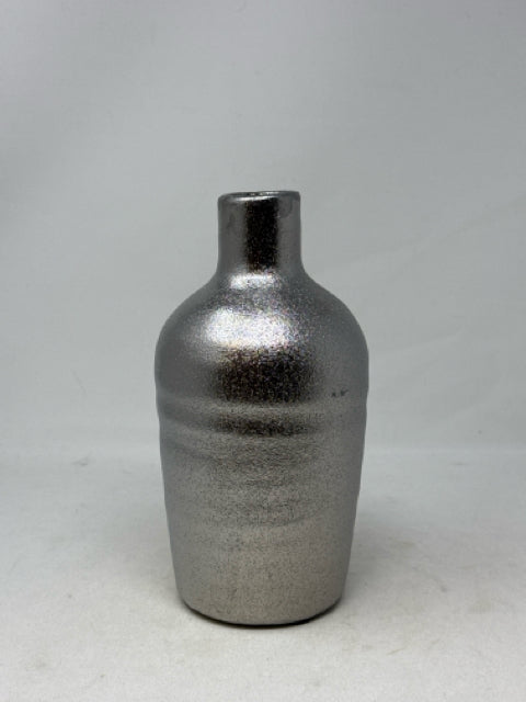 Bouclair Metallic Silver Vase [MHF]