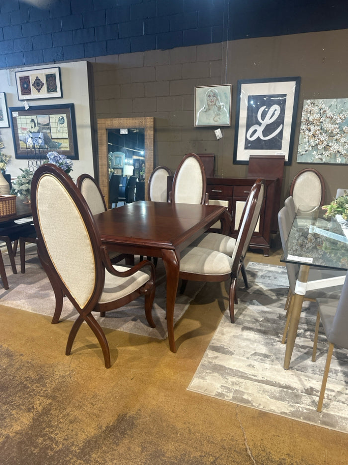 Amini Collection 9 Piece Table & 8 Chairs With 2 Leafs