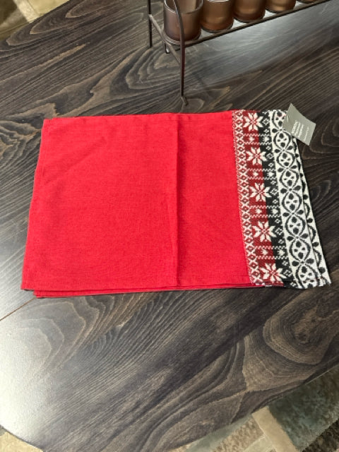 Set of 4 Nordic Red Placemats