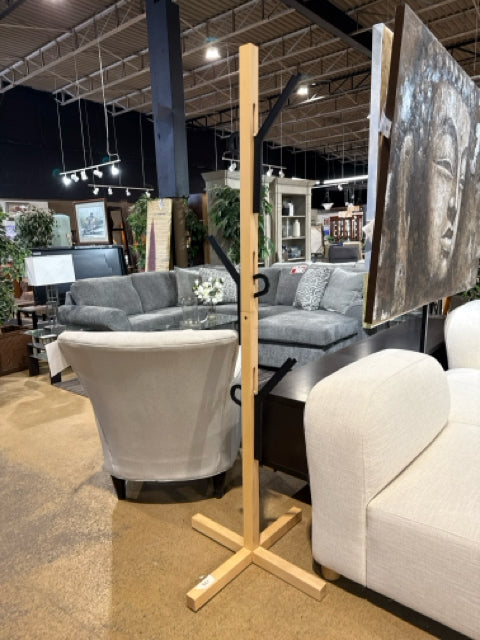 Structube Natural Wood with Black Coat Stand [MHF]