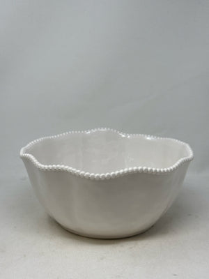 Certified International Melamine Perlette Cream Serving Bowl