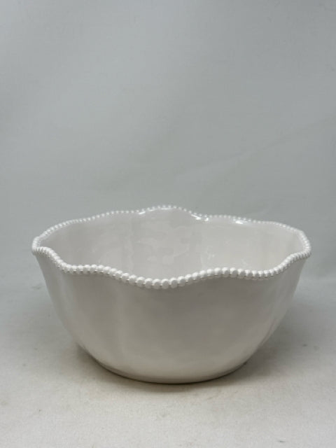 Certified International Melamine Perlette Cream Serving Bowl