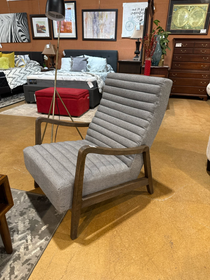 Urban Barn Wood & Fabric Accent Chair [MHF]