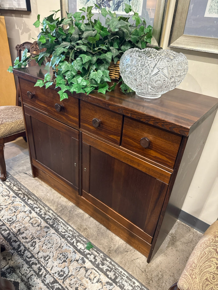 Pine 4 Drawer 2 Door Sideboard