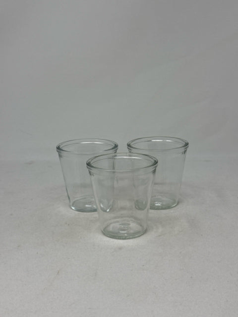 Set of 3 Glass Votive Holders